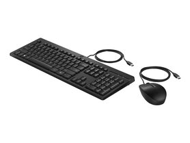 HP 225 Wired B Mouse and KB G2 Black