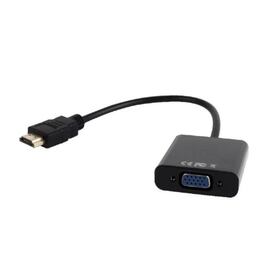 Gembird HDMI to VGA and audio adapter cable single port black