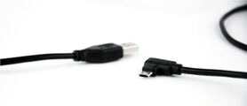 Gembird Double sided angled Micro USB to USB 2.0 AM cable 1.8 m black