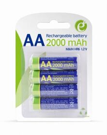 Gembird Rechargeable AA instant batteries (ready to use) 2000mAh 4 pcs blister pack