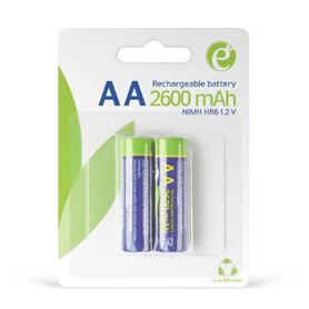 Gembird Ni MH rechargeable AA batteries 2600mAh 2pcs blister pack