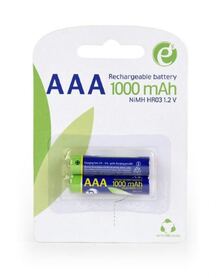 Gembird Ni MH rechargeable AAA batteries 1000mAh 2pcs blister pack