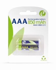 Gembird Rechargeable AAA instant batteries (ready to use) 850mAh 2pcs blister pack