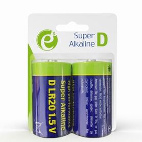 Gembird Alkaline D cell battery 2 pack