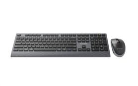 Gembird Dual-mode slim wireless desktop set, 2.4G BT, US layout