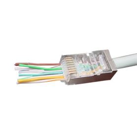 Gembird Cat5e Cat6 pass through modular FTP plug 8P8C 100 pcs