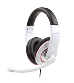 Gembird Stereo headset with rotating microphone glossy white