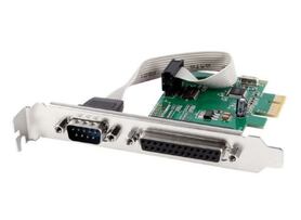 Gembird COM serial port LPT port PCI Express add on card with extra low profile bracket