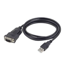 Gembird USB to DB9M serial port converter cable black 1.5 m