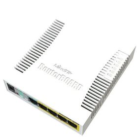 MikroTik 5 port GbE smart switch 1x SFP cage with PoE out on 4 ports