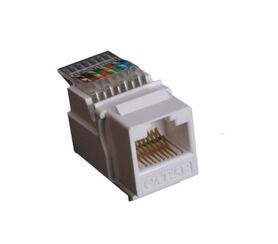 Masterlan self tapping keystone UTP Cat.5e white rear terminal block