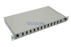 NFO Patch Panel 1U 19 12x SC Duplex Pull out 1 tray Gray