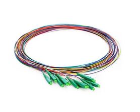 NFO Fiber optic pigtail LC APC SM G.657A1 900um LSZH 1m 12 colors