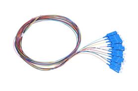 NFO Fiber optic pigtail SC UPC SM G.652D 900um 1 5m 12 colors