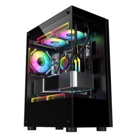 NaviaTec Mariner Gaming case with 3x ARGB Fans Tempered Glass Sides