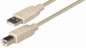 NaviaTec USB 2.0 A plug to B plug 2m beige