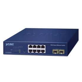 Planet 8 Port 10 100 1000T 2 Port 1000X SFP Web Smart Ethernet Switch