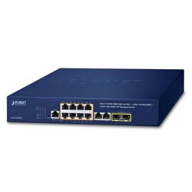 Planet 8 Port 10 100 1000T 802.3at PoE 2 Port 10 100 1000T 2 Port 100 1000X SFP Managed Switch
