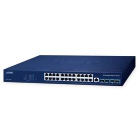 Planet L3 24 Port 10 100 1000T 4 Port 10G SFP Managed Ethernet Switch