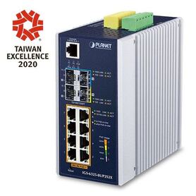 Planet Industrial L3 8 Port 10 100 1000T 802.3bt PoE 2 Port 1G 2.5G SFP 2 Port 10G SFP Managed Ethernet Switch