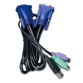 Planet 1.8M USB KVM Cable with built in PS2 to USB Converter