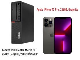 Rennowa Lenovo ThinkCentre M720s SFF i5 8th Gen 8GB 240SSD Win10P Refurbished Apple iPhone 13 Pro 256GB Graphite