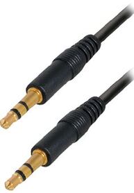 Transmedia Connecting cable. 3 5 mm 0 3m gold plated plugs