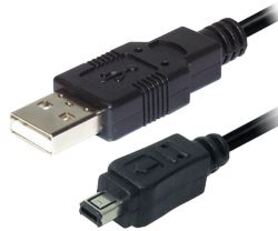 Transmedia USB type A plug 4 pin mini USB plug 2 0 m