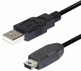 Transmedia USB A to 5 pin mini Kabel 2m