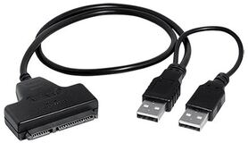 Transmedia SATA HDD adapter SATA 17 5 pin plug to USB 2.0