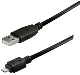 Transmedia USB typeA plug Micro USB typeB 1m