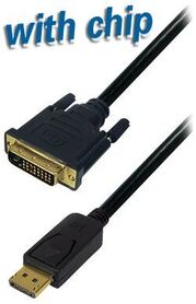 Transmedia DisplayPort plug to DVI 24 1 plug 3 0 m