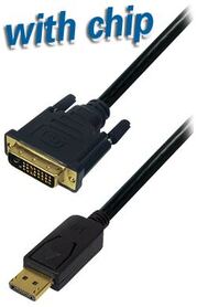 Transmedia DisplayPort plug to DVI 24 1 plug 1 8 m