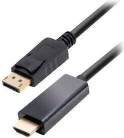 Transmedia DisplayPort plug to HDMI plug 1 0 m