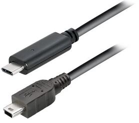 Transmedia USB type C plug USB 2.0 type B Mini B plug 1 0 m
