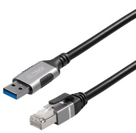 Transmedia Ethernet Cable Cat6 F UTP USB A 3.0 to RJ45 1m