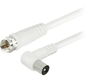 Transmedia TV SAT Kabel F plug straight IEC plug angled 1 5 m