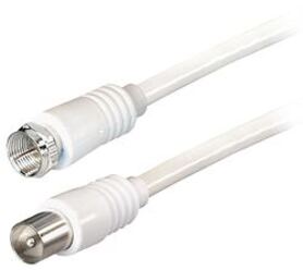Transmedia TV SAT Kabel F to IEC 5m White