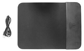 Transmedia Mouse pad with Qi wireless charging pad 300 x 220 mm