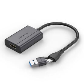 Vention USB C USB A to HDMI Adapter 0.15M