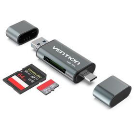 Vention USB3.0 Multi function Card Reader Gray