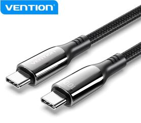 Vention Cotton Braided USB 2.0 C Male to C Male 5A Cable 2M Black