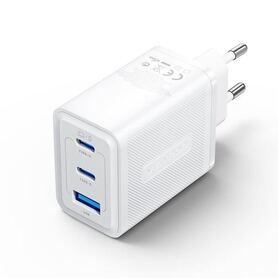 Vention 3 Port USB (C C A) GaN Charger (65W 65W 30W) EU Plug Black