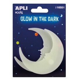 Naljepnice Apli stikers mjesec svjetleće u mraku 2/1 16551