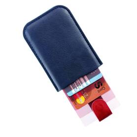 Tanki novčanik za kartice Miquelrius tamno plave boje 37294