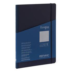 Notes Fabriano Ecoqua plus šiven s platnenim rubom A4 90g 80L na točkice blue 19129004