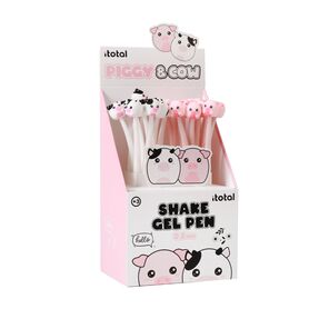 Kemijska olovka iTotal fleksibilna Cute animals svinjica+kravica 24/1 XL1164H