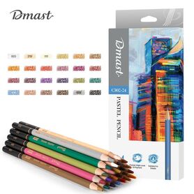 Umjetnički set za crtanje Deli Dmast pastelne olovke 4 0mm 24 kom EC302 24 140012989