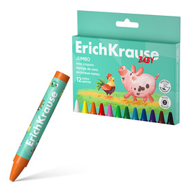 Boje voštane ErichKrause Baby Jumbo okrugle 11mm 12/1