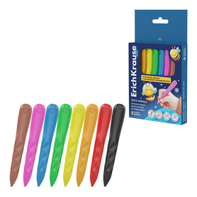 Boje voštane ErichKrause Kids Space Animals Bee Wax trokutaste ergonomske 8/1